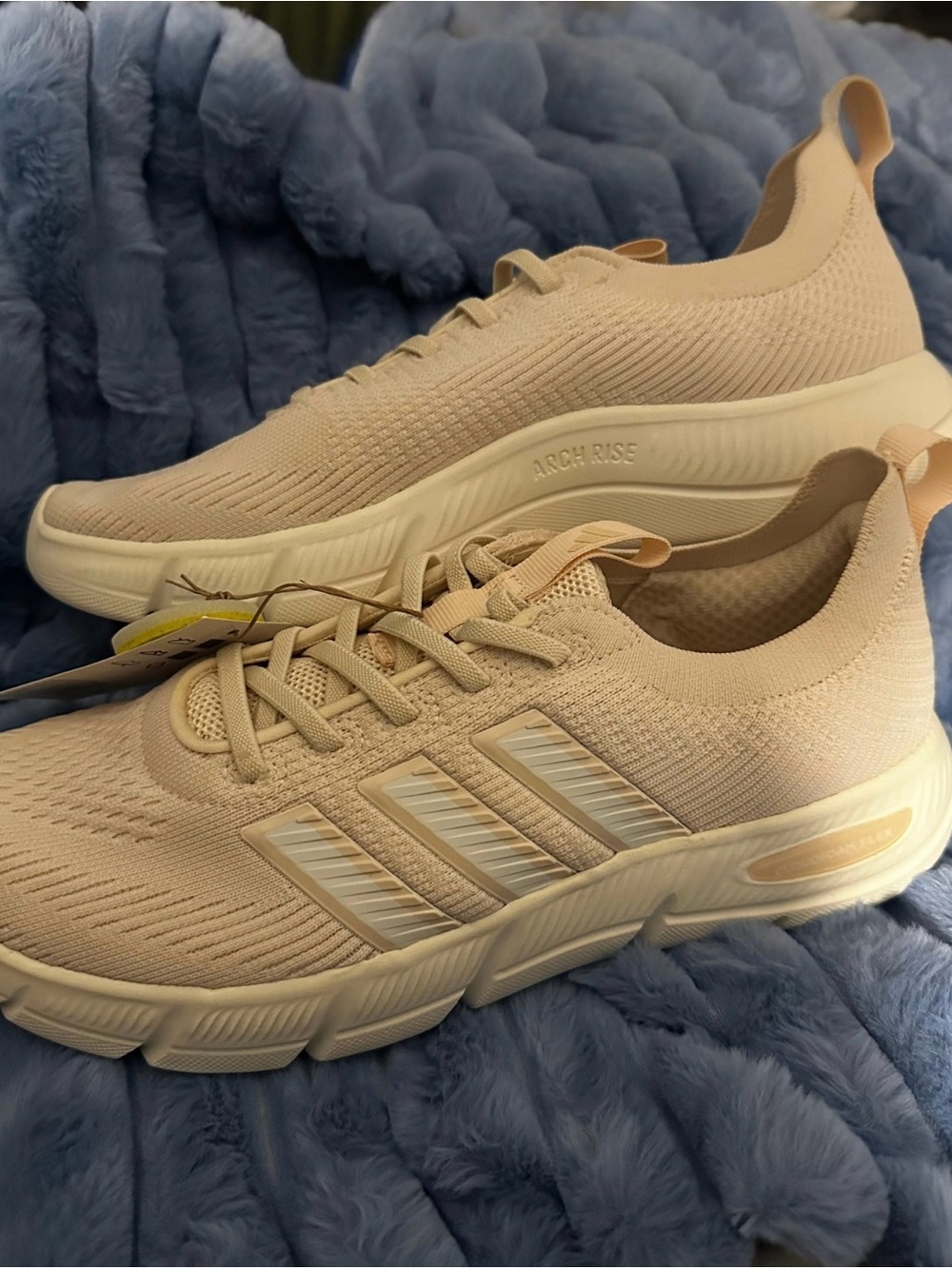 adidas Women's Running Shoe - Cream with Subtle Pink Accents
